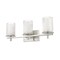 Z-Lite Grayson Vanity, 3-Light, 23 In.W x 5.75 In.L x 8.5 In.H, Brushed Nickel/Clear + Etched Opal 1949-3V-BN - alternate 4